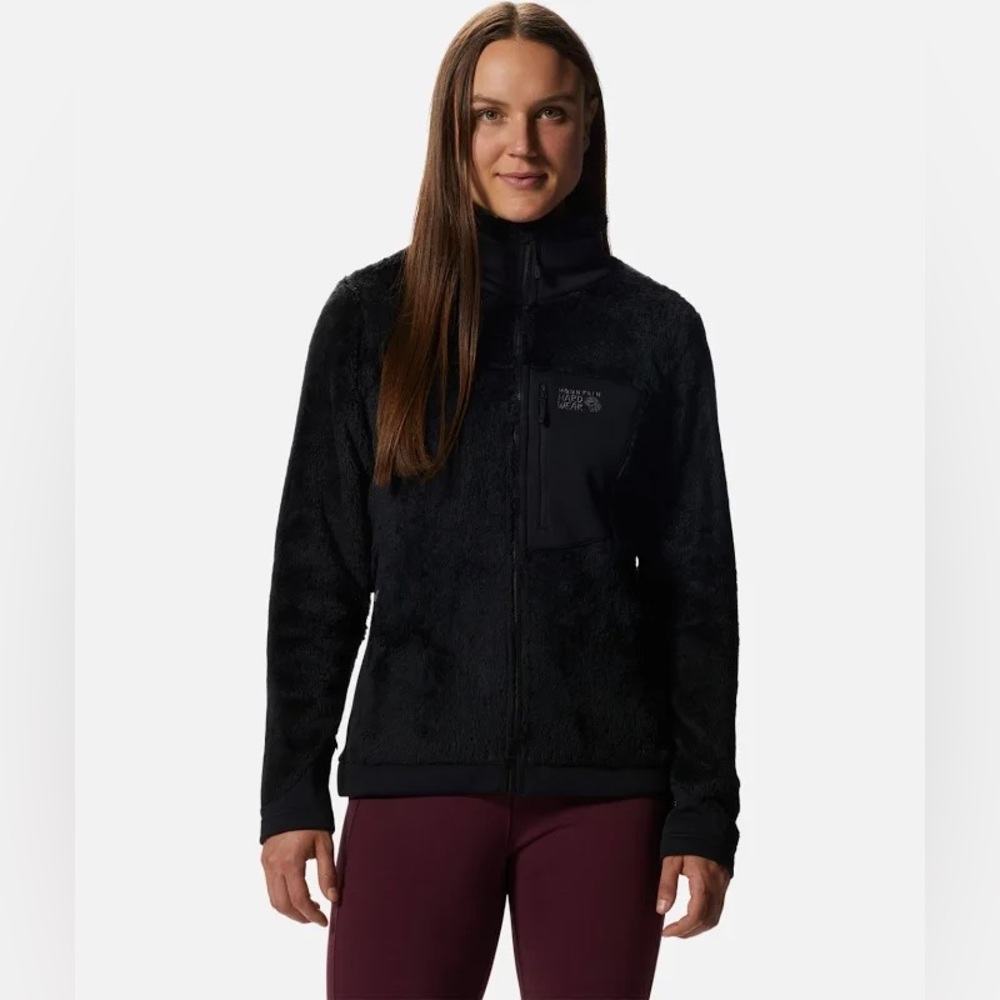 Mountain Hardwear | Women’s Black Fleece Zip Front Single Breast Pocket Jacket M